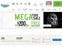Tablet Screenshot of broadwayautomotive.com